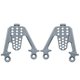 thumbnail image 3 of Shock Absorbers Tower Hoops Bracket Mount Zinc Alloy Shock Tower Replacements for 1/10 Axial SCX10 RC Car, 3 of 5