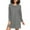 N2, variant on joogoo Gray Women's Long Sleeve Nightgown Sleepwear L