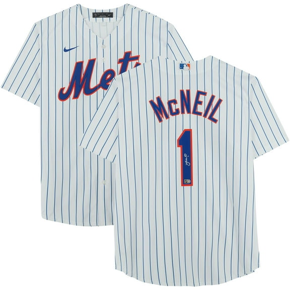 Jeff McNeil New York Mets Autographed White Replica Jersey - Fanatics Authentic Certified