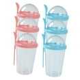 thumbnail image 4 of 6 vasos para yogur y ensalada, recipientes para cereales, vasos para desayuno adelgazantes, pequeños recipientes para guardar durante noche, 4 of 8