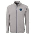 thumbnail image 2 of Men's-Cutter & Buck  Gray Sporting Kansas City Adapt Eco Knit Hybrid Recycled Raglan Full-Zip Jacket, 2 of 3