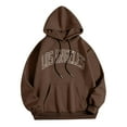 thumbnail image 5 of kpoplk Men's Floral Print Casual Graphic Hoodies Drawstring Long Sleeve Pullover Sweatshirt(Brown,3XL), 5 of 7