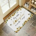 thumbnail image 4 of Sunflower Flowers on White Background (1) Welcome Doormat for Indoor/Outdoor Entrance Sunflower Flowers on White Background (1) Decoration Door Mat Kitchen Door Mat Bedroom Doormat 17x30 Inch, 4 of 6