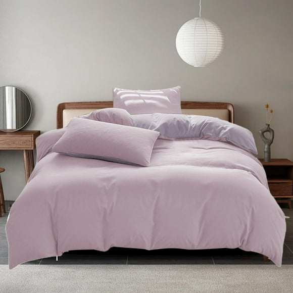 SUTENGDA Queen Comforter Set - 4 Pieces Bed in a Bag Set Solid Color Bedding Sets Queen with All Season 1 Flat Sheet 1 Quilt cover And 2 Pillowcases