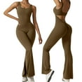 thumbnail image 2 of Women's Scrunch Jumpsuit - Sleeveless Seamless Gym Romper - 87% Nylon, S-XL - Sexy Backless Design for Workout/Party, 2 of 5