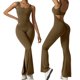 thumbnail image 3 of Mono con el trasero fruncido para mujer - Mono sin mangas y sin costuras para el gimnasio - 87 % nailon, tallas S-XL - Diseño sexy sin espalda para hacer ejercicio/ir de fiesta, 3 of 6