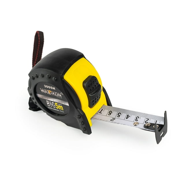 Flexometro 5 metros WALKON Hule contra Impacto Cinta Metrica de 1