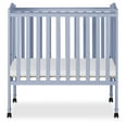 thumbnail image 3 of Dream On Me 2 in 1 Lightweight Folding Portable Crib in Dusty Blue, 3 of 6