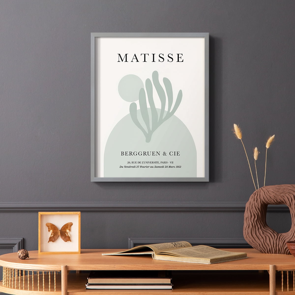 Matisse CLXXIV Framed Print in Gray Solid Wood 8 x 10 Framed Print