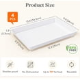 thumbnail image 2 of Serving Tray for Party Supplies, Serving Platter for Catering, Snack, Fruit, Charcuterie, Appetizer, Plastic Trays, Hosting Essentials,4pcs/M, 2 of 6