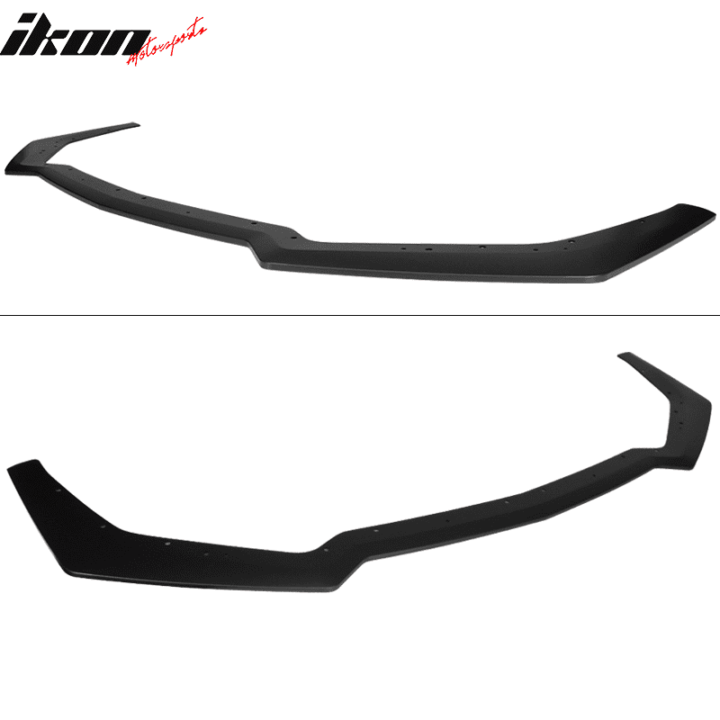 Fits 18-19 Ford Mustang GT Style Add on Front Bumper Splitter Lip Black PP