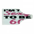thumbnail image 1 of 60th Birthday Cutting Board, Hot Party Theme Funny Themed Being 60 Years Old Hand Written Words, Tempered Glass Cutting and Serving Board, Wine Bottle Shape, Hot Pink and Black, by Ambesonne, 1 of 1