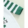 thumbnail image 6 of Jxzom Newborn Baby Girl Boy My First St. Patricks Day Outfit 0 3 6 9 12 Months Long Sleeve Shamrock Clover Hooded Jumpsuit Spring Clothes, 6 of 7