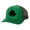 Irish Green/Black, variant on Mens St. Patrick's Day Lucky Clover Embroidered Mesh Back Trucker Hat, Black/Black