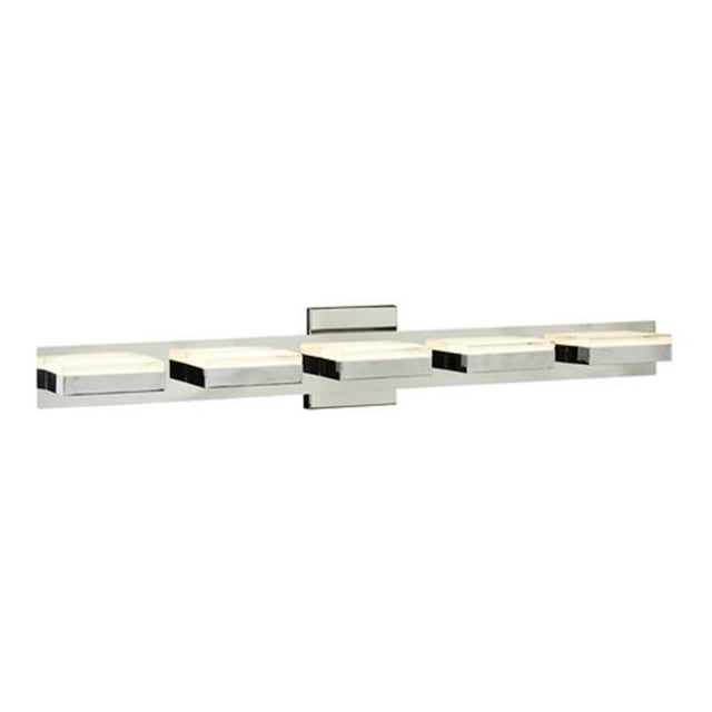 PLC Lighting 91149PC Sigma 1-Five Step Vanity Wall Sconce, Polished Chrome