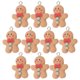 thumbnail image 3 of 10Pcs Gingerbread Man Pendants Mini Gingerbread Man Charms DIY Jewelry Charms, 3 of 3
