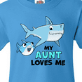 thumbnail image 4 of Inktastic My Aunt Loves Me with Cute Sharks Youth T-Shirt, 4 of 5