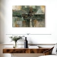 thumbnail image 3 of Elephant Stock Morning Fjord Rifle Green Wall Art - Horizontal Canvas Wall Art - Living Room Wall Decor - Abstract Canvas - Green And Gray Decor By Silvia Vassileva - 36" x 24", 3 of 8
