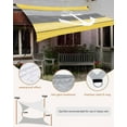 thumbnail image 5 of Sun Shade Sail 8x10Ft White Anchor Compass Farm Barn Gray Yellow Wood Plank Uv Block Sunshade Canopy Outdoor Shade Cover Rectangle Shade Cloth For Patio Garden Yard Deck Pergola, 5 of 6