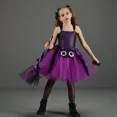 thumbnail image 5 of Vestido de malla tejida con forma de calabaza para niñas, disfraz de cosplay, disfraz de fiesta de carnaval de Halloween, disfraz de calabaza para niños pequeños, vestido de tutú de baile, 5 of 5