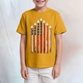 thumbnail image 2 of NIEWTR Boys Summer Basic T-Shirts Short Sleeve Soft Crewneck Tee Toddler Casual Tops for Indoor Activities and Relaxation（Yellow,3-4 Years), 2 of 4