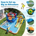 thumbnail image 4 of Costway Giant Water Slide Bounce House with Climbing Wall, Splash Pool & Basketball Hoop With 680W Blower, 4 of 10