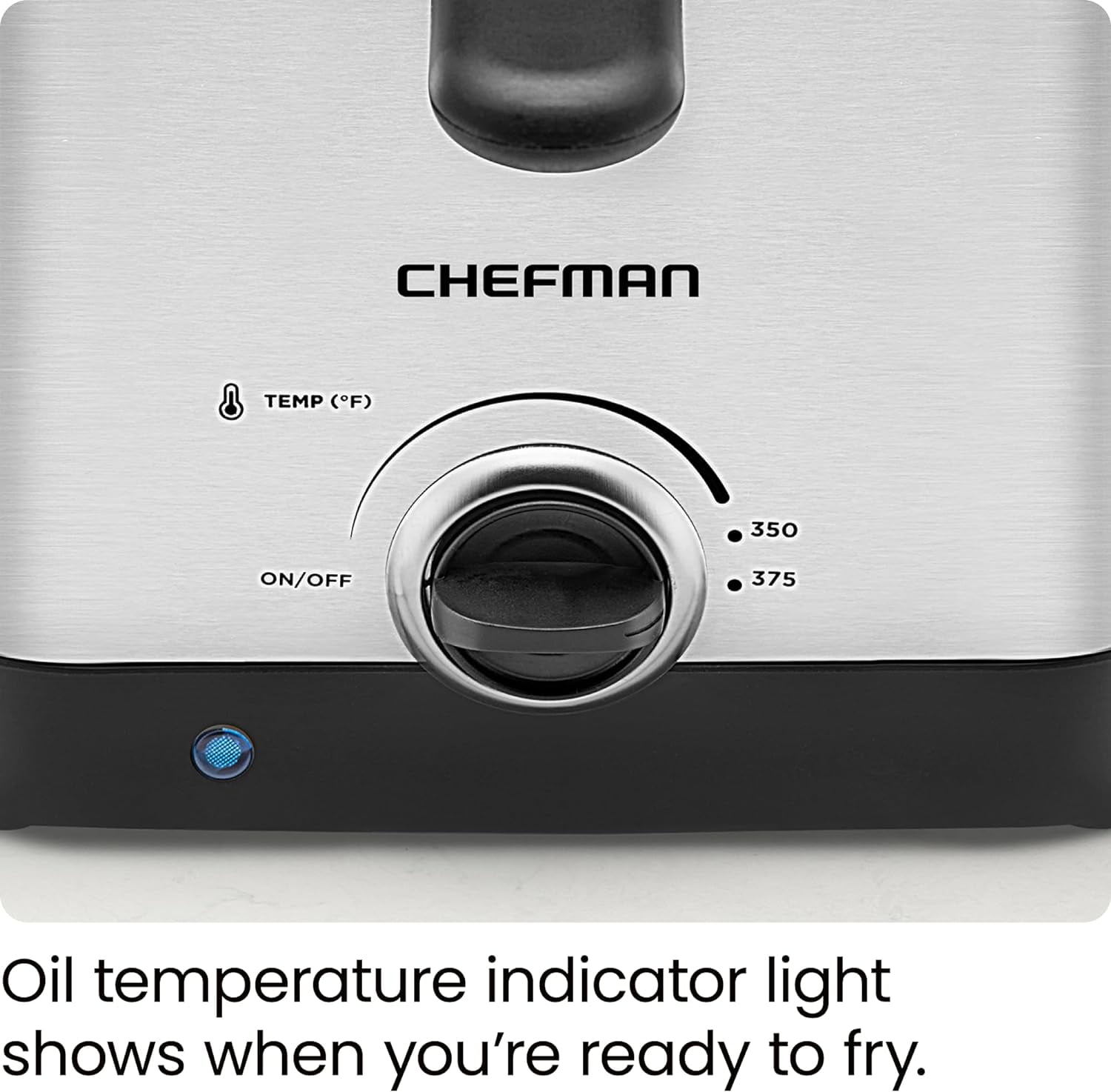 Chefman Fry Guy 1.5 Liter Deep Fryer w/ Adjustable Temperature Control - Stainless Steel