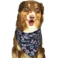 thumbnail image 6 of Naloa Love Butterflies Dog Bandanas 1PC Washable Triangle Dog Scarfs Premium Durable Fabric, for Small Medium Large Dogs and Cats, 6 of 6