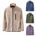 thumbnail image 5 of Atogsazn Boys Girls Fleece Jacket Kids Fuzzy Zip Up Long Sleeve Jackets Winter Warm Clothes Outerwear B-Blue 12-13 Years on Clearance, 5 of 5