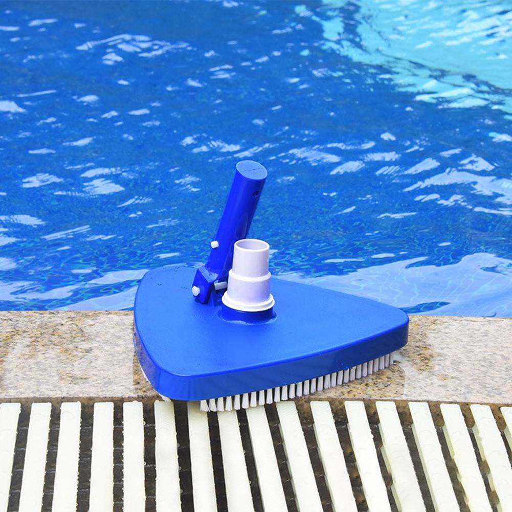 Petyoung Triangular Pool Vacuum Head Suction Head with Brush Swimming Pool Cleaning Tool Replacement Parts for Pool 