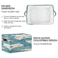 thumbnail image 3 of Sleeping Blue Hedgehogs Square Storage Bins with Handles Collapsible Containing Box 2 Packs, 3 of 9