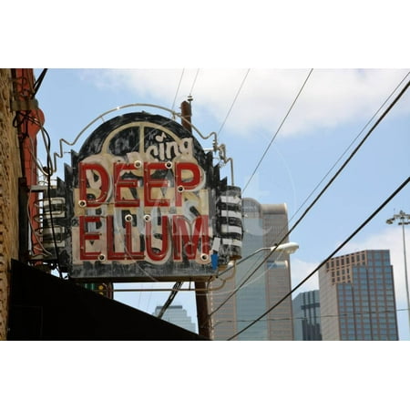 The Deep Ellum Neighborhood is the Historic Center of Music in Dallas and a Major Tourist Destinati Print Wall Art By D Guest (Best London Neighborhoods For Tourists)