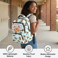 thumbnail image 5 of HUIACONG Cute Capybara Print School Backpack for Kids Teens Age 5-16 Spacious Multi Pocket Scuff Resistant Adjustable Padded Straps Water Repellent Bookbag for School Daily Use Trip, 5 of 7