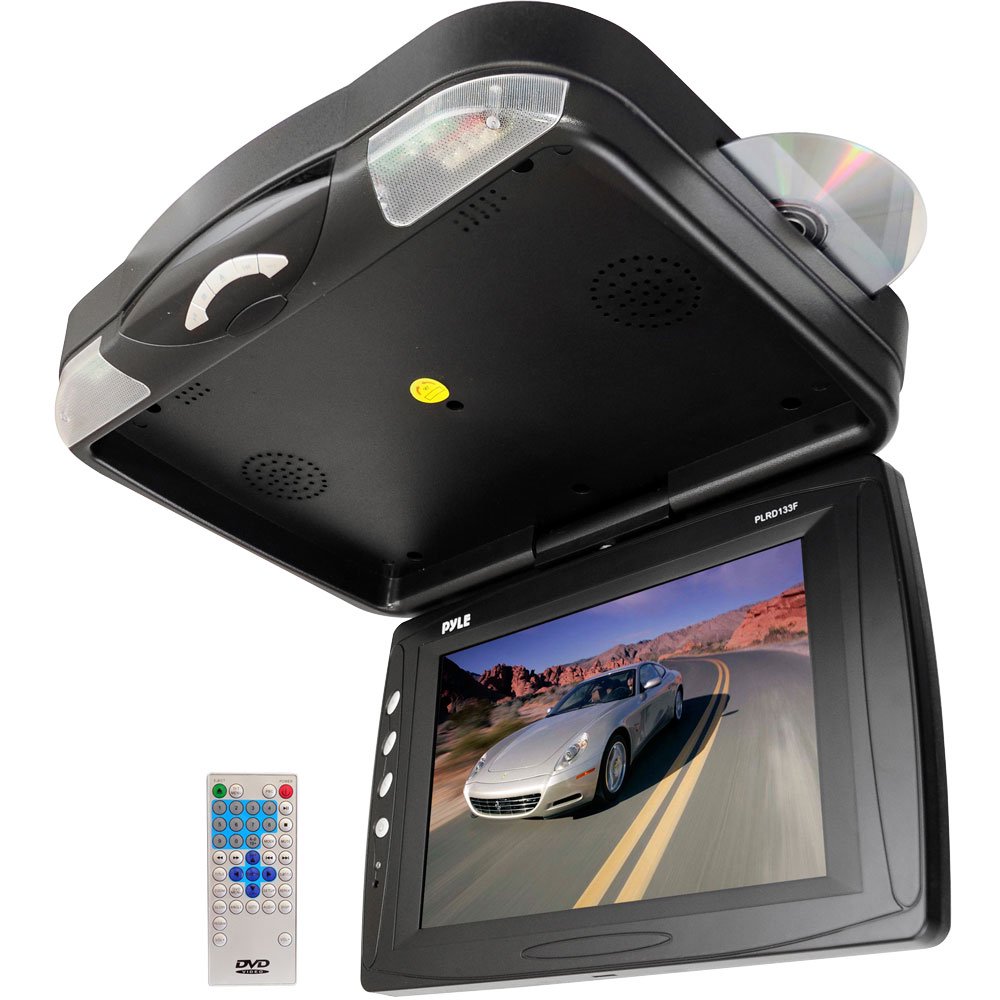PYLE PLRD133F 12.1'' Roof Mount TFT LCD Monitor w/ BuiltIn DVD