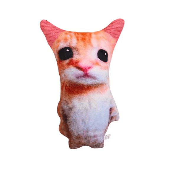 Plush Toy Doll Printed Cat-8 '' Creative Soft Fill Animal, Fun Plush Animal, Children's Birthday Gift