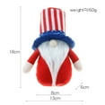 thumbnail image 2 of TIMIFIS Crown Prince, Home Decor Independence Day -Spangled Rudolph Round Cap Hanging Leg Doll, 2 of 2