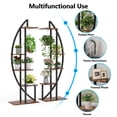 thumbnail image 5 of Tribesigns 5-Tier Plant Stand with Hook, Multifunctional Curved Display Shelf Flower Stand Rack, 5 of 7