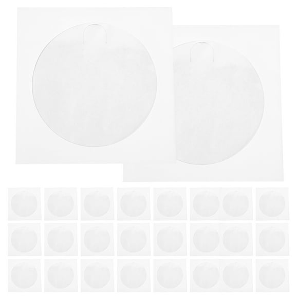 100pcs CD Sleeves Paper DVD Envelopes CD Paper Sleeves CD Paper Storage Holders