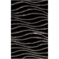 thumbnail image 2 of SAFAVIEH Curtis Abstract Plush Shag Area Rug, Black/Grey, 8' x 10', 2 of 2