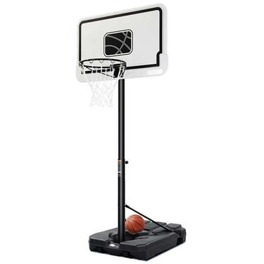 GASKY 44in Portable Basketball Hoop with Adjustable Height 7ft6 in to 10ft Outdoor Basketball Goal Backboard and Wheels for Teenagers Adults White  Gifts for Him