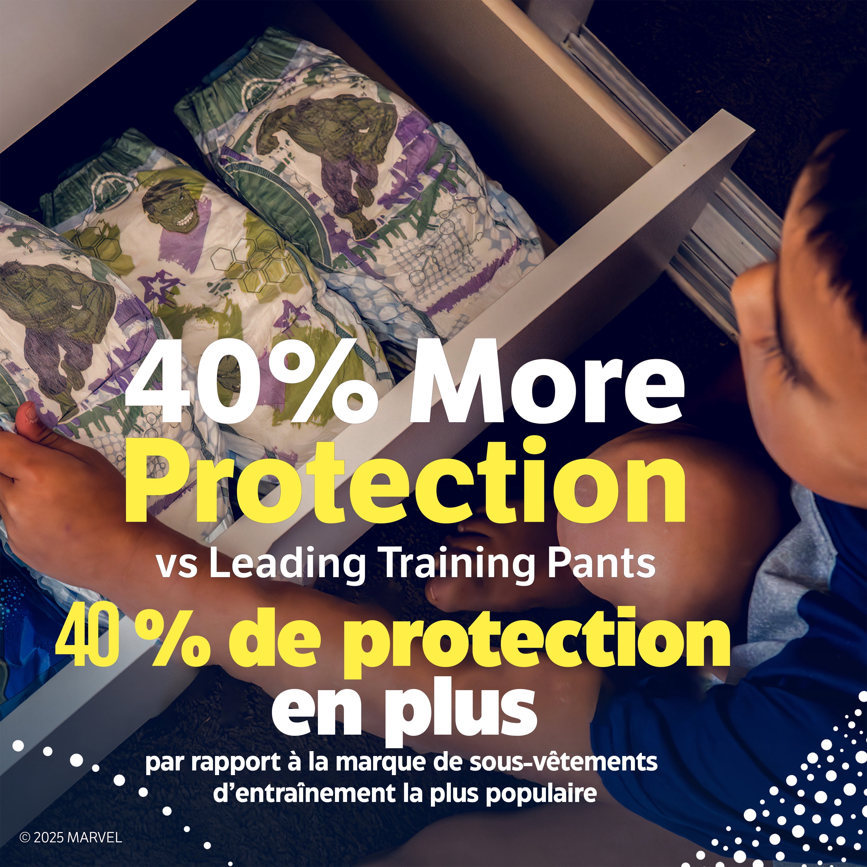 Sous-vêtements de nuit Goodnites pour garçons, L [68 à 95lb]), 46  sous-vêtements