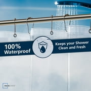 Mainstays Medium Weight PEVA Shower Liner, 54 x 78 for Bathroom Stall, Clear