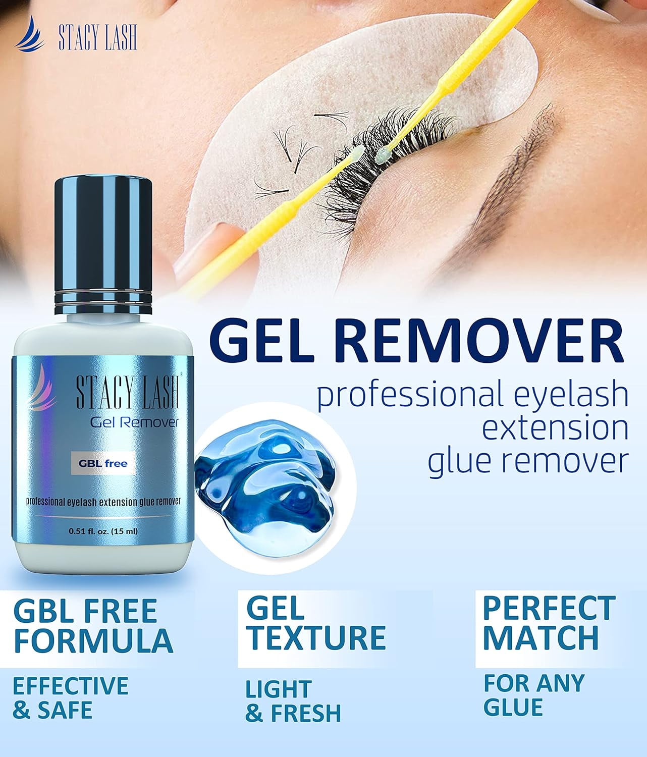Stacy Lash Gel Remover for Eyelash Extension Glue, 15ml - Walmart.com