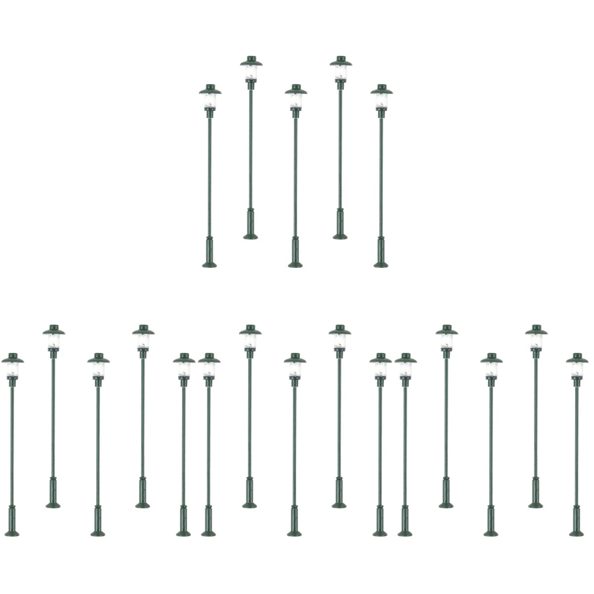 Homemaxs 20 pcs Sand Table Yard Lights DIY Street Light Models