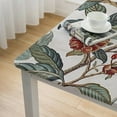 thumbnail image 4 of BANET Designer Yellow Tablecloth for Square Tables,Luxury Velvet Wrinkle Free Floral Pattern Tablecloths,Decorative Table Cover Cloth for Kitchen Dining Room white, 4 of 7