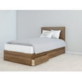 thumbnail image 6 of Nexera 2 Piece Queen Size Bedroom Set Walnut, 6 of 11