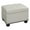 Ivory, variant on Pemberly Row Storage Ottoman - Espresso