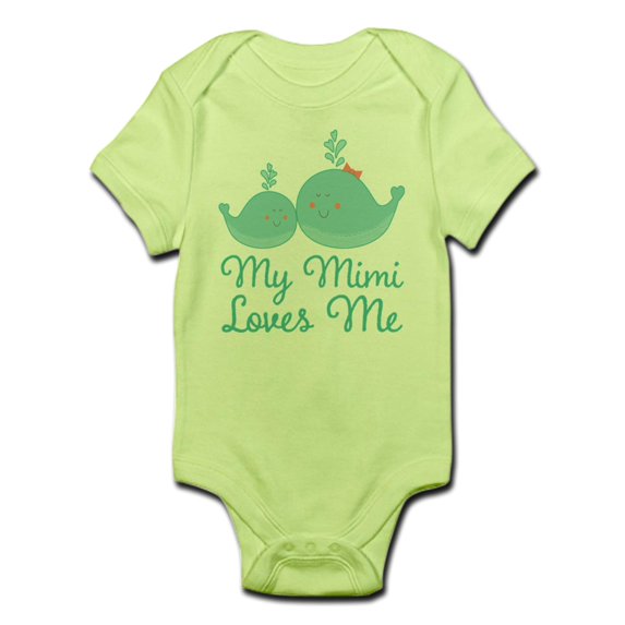 CafePress - My Mimi Loves Me Infant Bodysuit - Baby Light Bodysuit