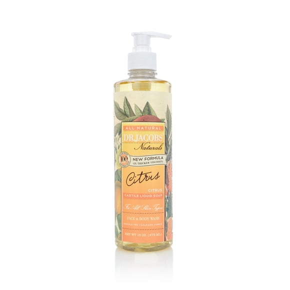Dr. Jacobs Naturals lavado facial y corporal cítricos 16 onzas