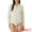 Beige, variant on DARING DIVA Leotard Shirt Collared Button Down Long Sleeves Bodysuit S Purple